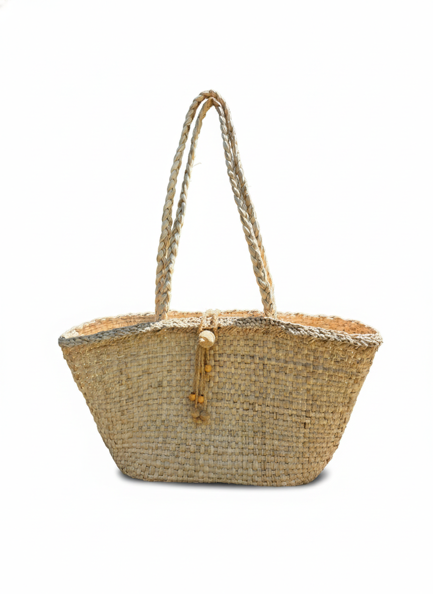 Bolso Tejido a Mano en Fibra Natural