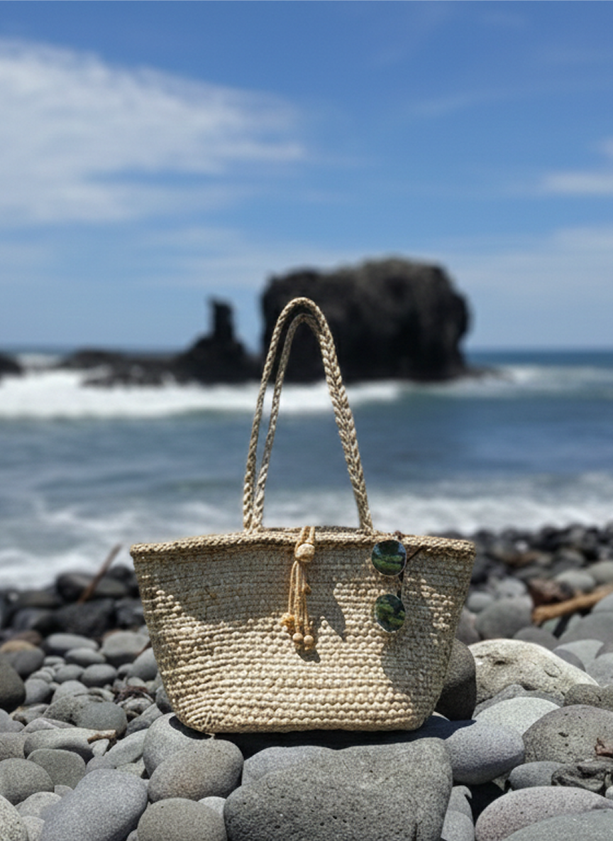 Bolso Tejido a Mano en Fibra Natural